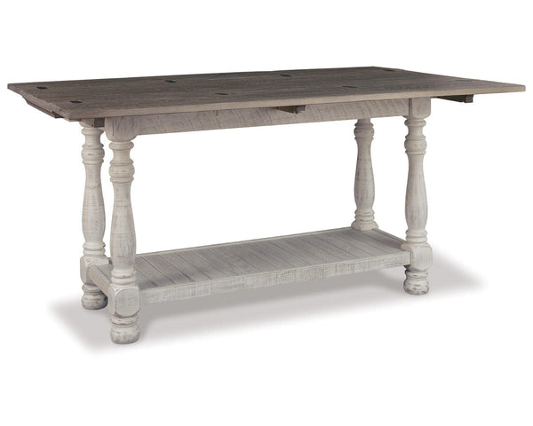 Farmhouse Flip Top Sofa Table – Gray & White