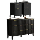 Modern Fluted 3-Piece Bedroom Set