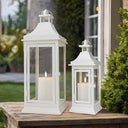 Set of 2 Vintage Metal Candle Lanterns – Indoor & Outdoor Hanging Lanterns