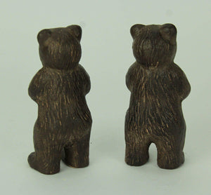 Cast Iron Standing Bear Bookends – Rustic Brown, Set of 2