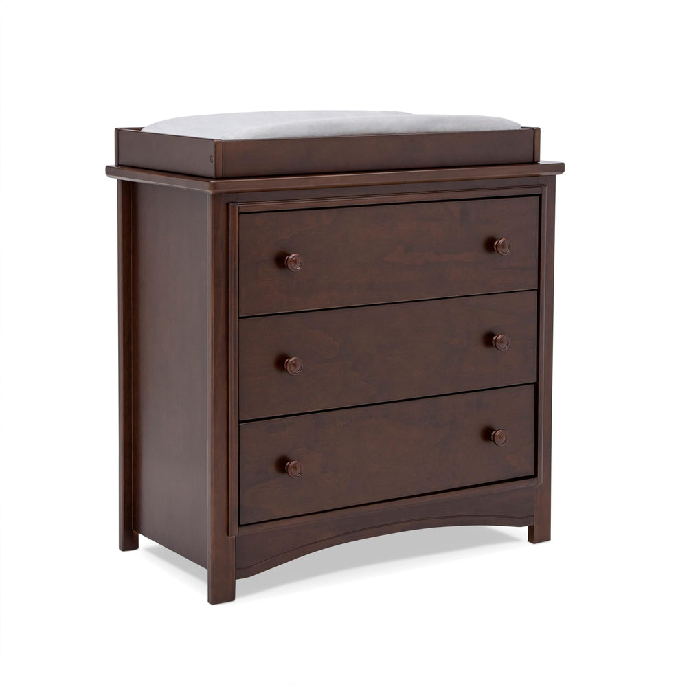 3-Drawer Dresser with Changing Top and Interlocking Drawers