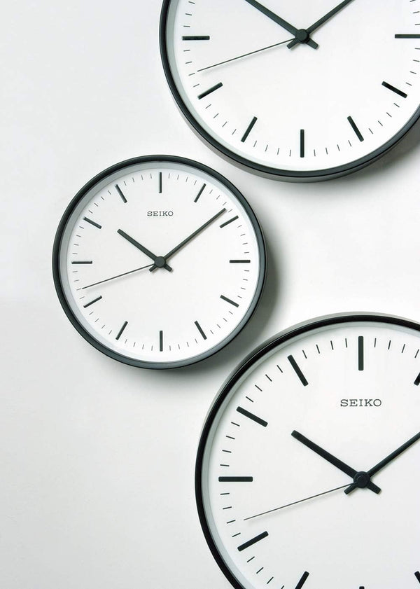 Black Analog Radio Wave Wall Clock