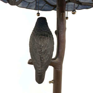 Tiffany Style Stained Glass Floor Lamp – Ravens & Moon