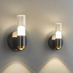 Modern Black LED Wall Sconces – Indoor Up & Down Wall Lighting