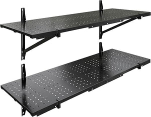 Heavy-Duty Perforated Wall Shelf with 1400 lbs Capacity