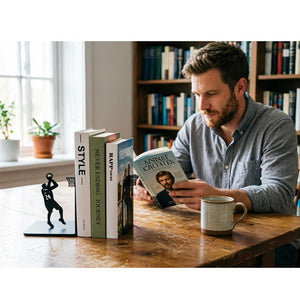 Metal Basketball Bookends