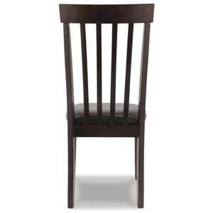 Rake Back Dining Room Chair Set of 2 – Dark Brown