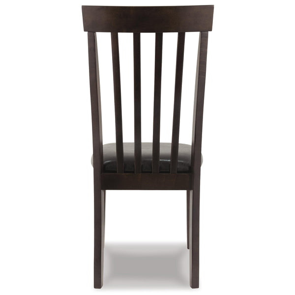 Rake Back Dining Room Chair Set of 2 – Dark Brown