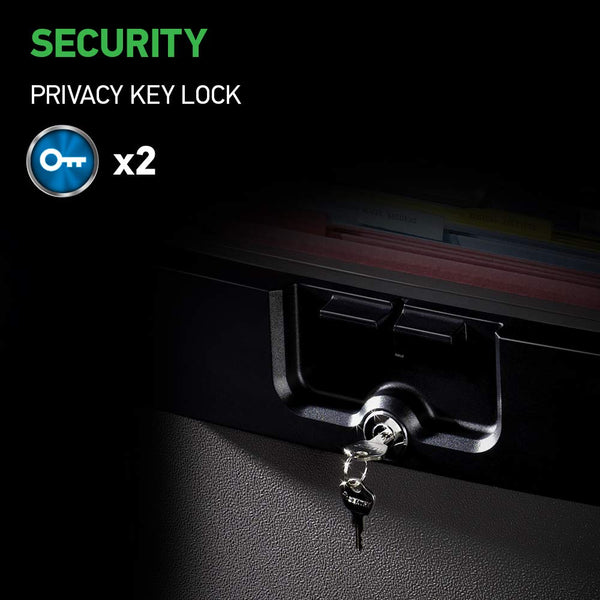 Fireproof Waterproof Key Lock File Safe Box