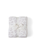 CozyChic Throw Blanket – Leopard Animal Print, 54" x 72", Cream-Stone