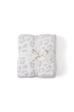 CozyChic Throw Blanket – Leopard Animal Print, 54" x 72", Cream-Stone