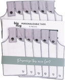 Personalized Hug Blanket with Writeable Tags — 100% Cotton Throw
