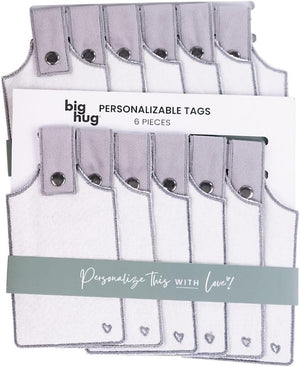 Personalized Hug Blanket with Writeable Tags — 100% Cotton Throw