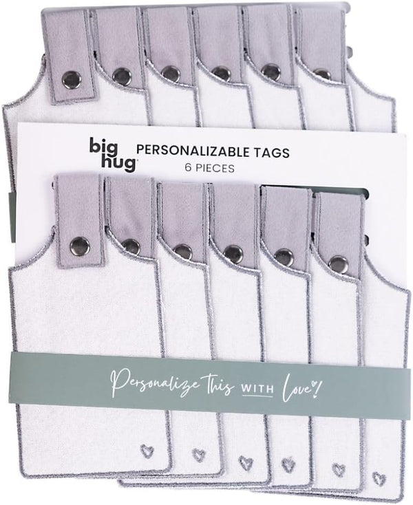 Personalized Hug Blanket with Writeable Tags — 100% Cotton Throw