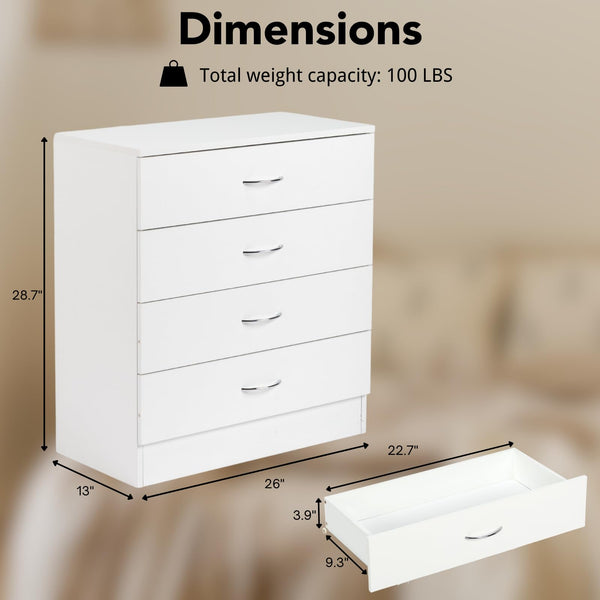 Chest of Drawers – 3, 4, 6 & 8 Drawer Storage Dresser
