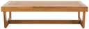Acacia Wood Outdoor Coffee Table – Natural Slatted Top