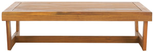 Acacia Wood Outdoor Coffee Table – Natural Slatted Top