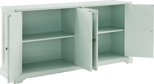 Sideboard Buffet Cabinet with Storage — Distressed Seafoam Blue