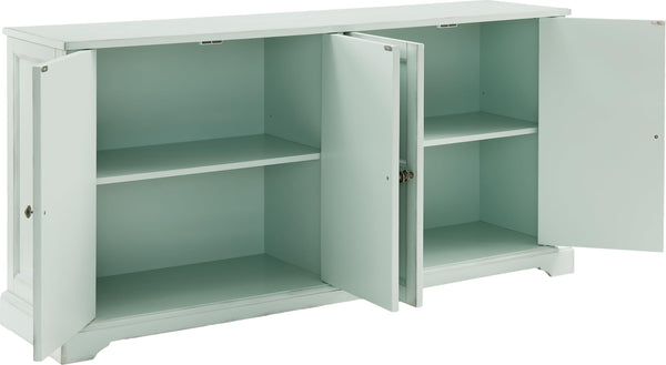 Sideboard Buffet Cabinet with Storage — Distressed Seafoam Blue