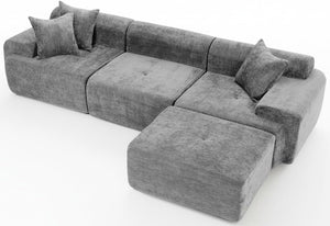119" Modular Sectional Sofa with Deep Seat & Chaise