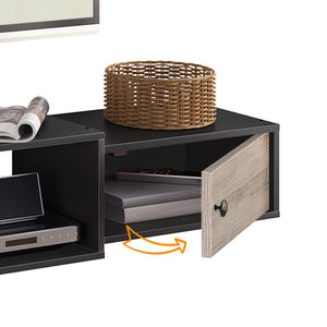 55" Floating TV Stand with Power Outlets & Doors
