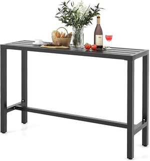 Metal Outdoor Bar Table – Counter Height Pub Dining Table