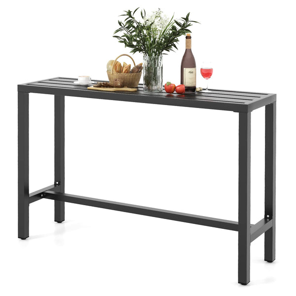 Metal Outdoor Bar Table – Counter Height Pub Dining Table