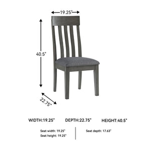 Contemporary Upholstered Dining Side Chairs, Set of 2