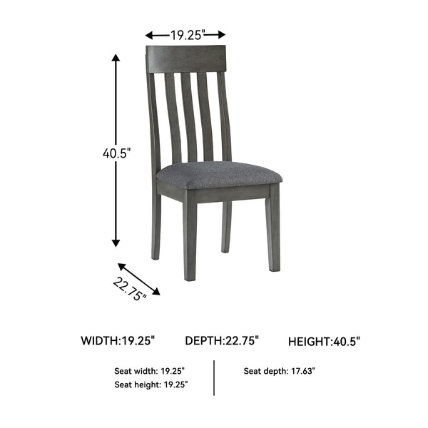 Contemporary Upholstered Dining Side Chairs, Set of 2