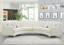 141.34" Oversized L-Shaped Curved Sectional Sofa