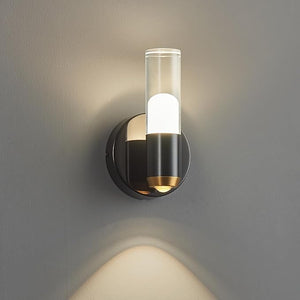 Modern Black LED Wall Sconces – Indoor Up & Down Wall Lighting