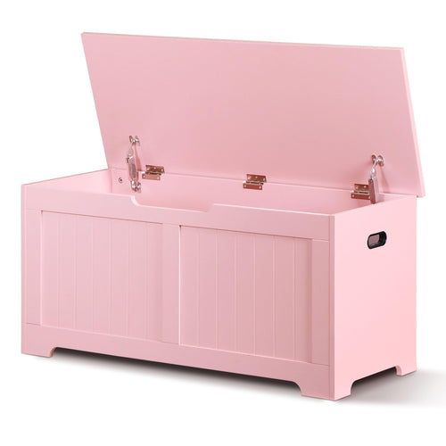 Wooden Storage Chest with Safety Hinges & Storage Bench