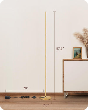 Slim Dimmable LED Corner Floor Lamp