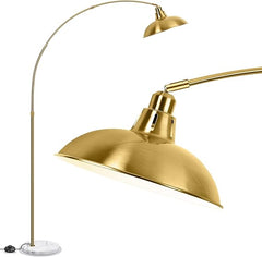 Arc Floor Lamp with Marble Base & 360° Rotatable Arm