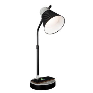 Wireless Charging LED Table Lamp with Flexible Neck