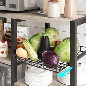 5-Tier Baker's Rack with Power Outlets & Wire Basket