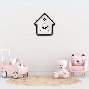 Modern Wooden House Cuckoo Wall Clock