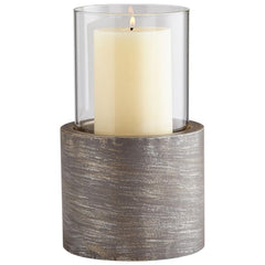 Valerian Small Iron Candle Holder – Silver