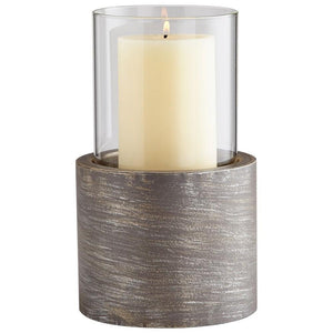 Valerian Small Iron Candle Holder – Silver