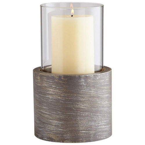 Valerian Small Iron Candle Holder – Silver