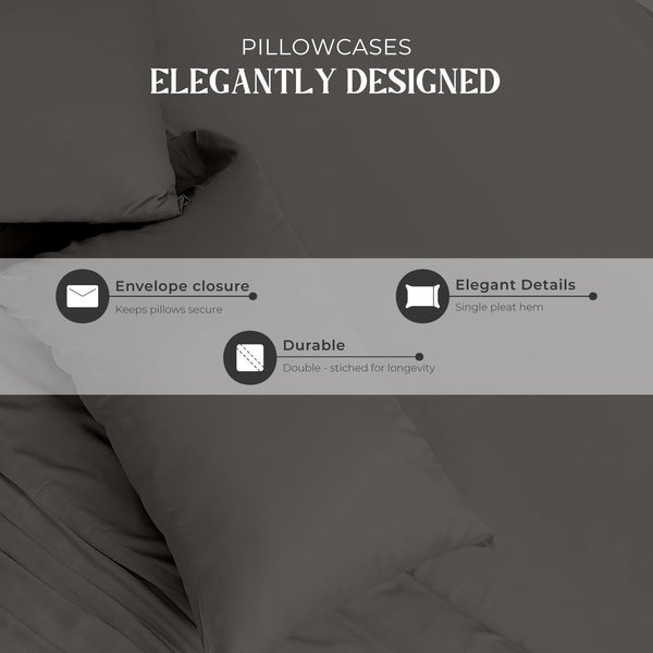 Egyptian Cotton Sateen Sheet Set – Deep Pocket, Hotel Quality