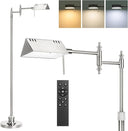 Dimmable Pharmacy Floor Lamp with Remote & Swing Arm