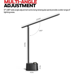 LED Desk Lamp with USB Charging Ports