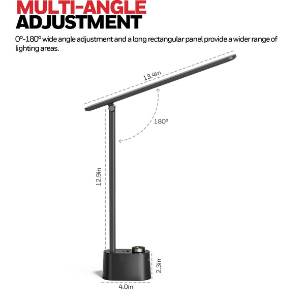 LED Desk Lamp with USB Charging Ports