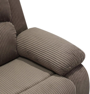 L-Shaped Reclining Sectional Sofa with Storage Console & Cup Holders