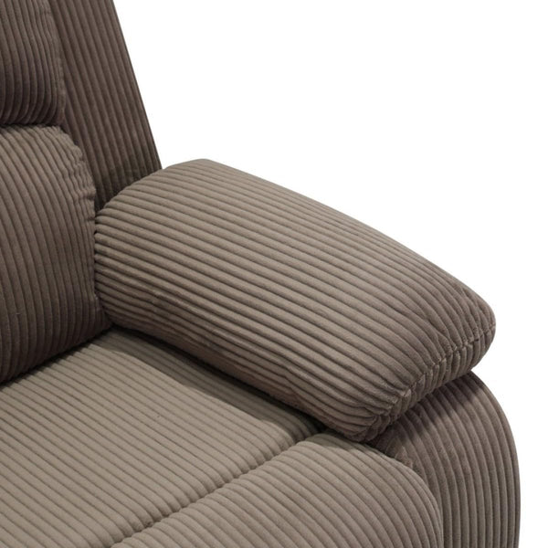 L-Shaped Reclining Sectional Sofa with Storage Console & Cup Holders
