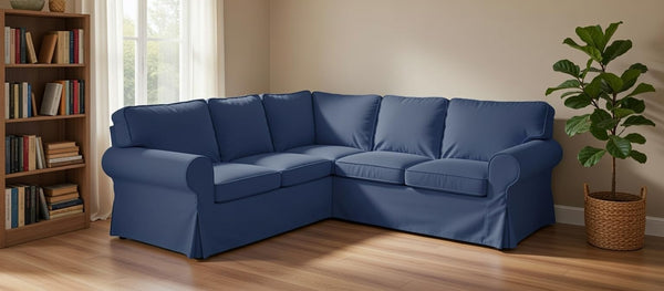 IKEA Ektorp Corner Sofa Slipcover Set – Cotton Replacement Cover