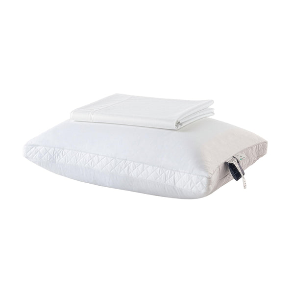 Organic Cotton Bed Pillows with Pillowcase – Down Alternative, Queen & King