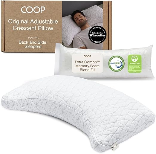 Adjustable Memory Foam Bed Pillow – Queen & King