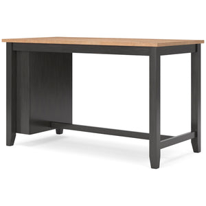 Counter Height Dining Table with Storage Shelves